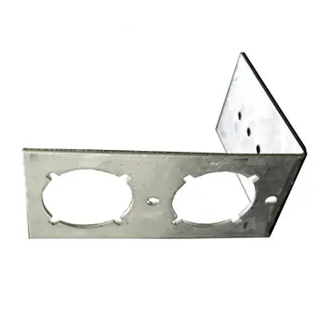 JONES STEPHENS B00009 GALV L BRACKET W/1 3/8 KEYED HOLES PEX