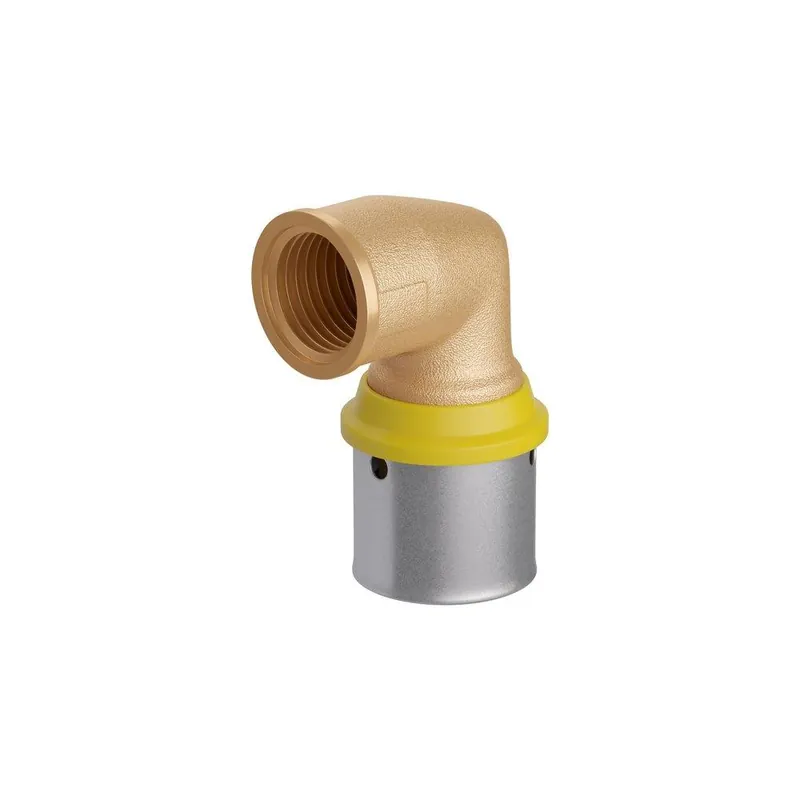 Jones Stephens PFPT932G PEXALGAS 32mm x 1 in. Press x FPT Reducing Brass 90 Degree Elbow
