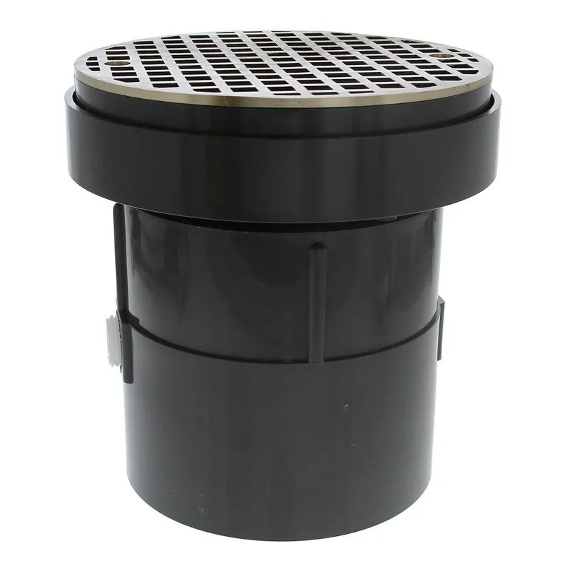 Jones Stephens D50488 4 in. LevelBest Plastic Complete Pipe Fit Drain System in Nickel Bronze Strainer
