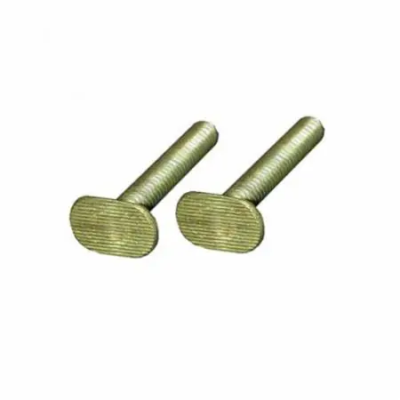 Jones Stephens C02825 5/16-18 X 3-1/2 Brass Closet Bolts