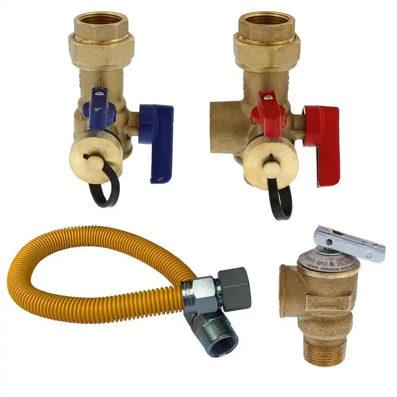 Jones Stephens D05111 3/4 in. Sweat Service Kit with Pressure Relief Valve and Gas Connector