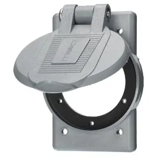 Hubbell Wiring Device-Kellems WP2 HWD Weatherproof Cover 20A/30A 1-Gang Standard Size