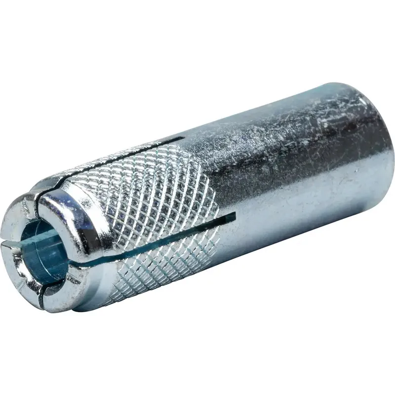 Minerallac 60402J 1/4-20 x 1 Steel Drop-In Anchor with Setting Tool, Zinc Plated