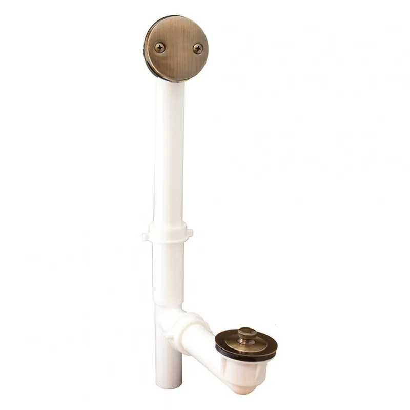JONES STEPHENS CORP P3750AB ANTBRASS PVC L&T TUBULAR BATHWASTE KIT