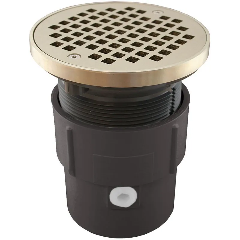 Jones Stephens D53432 3 x 4 in PVC General Purpose Drain in Nickel Bronze