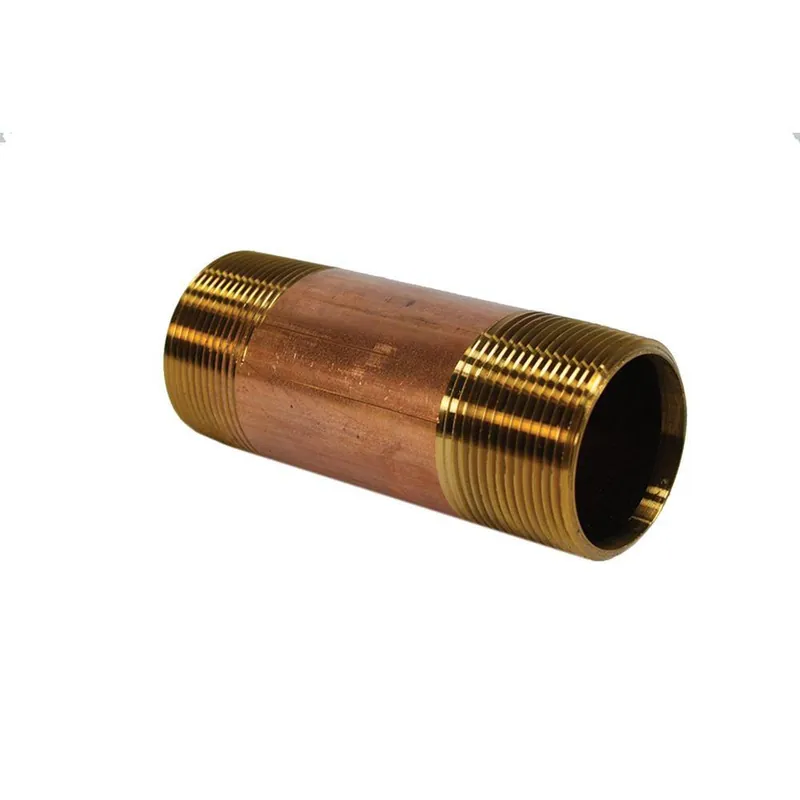 Jones Stephens N27014 1-1/4 x 8 in. IPT Red Brass Pipe Nipple