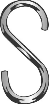 Minerallac 70020J Cully 1 1/4 S Hook ZP
