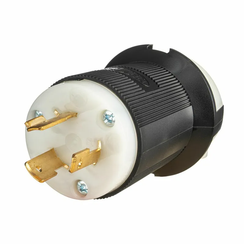 Hubbell Wiring Device - Kellems HBL2331ST Locking Devices Twist-Lock Industrial Male Plug 20A 277V AC 2-Pole 3-Wire Grounding