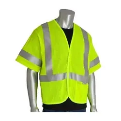 Protective Industrial Products 305-3100-L AR/FR Class 3 Mesh Vest, 5.5 Cal
