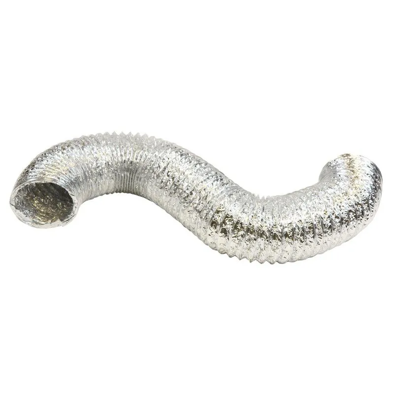 Jones Stephens D04058 Proflex 4 in x 5 ft Silver Uninsulated Flexible Air Duct