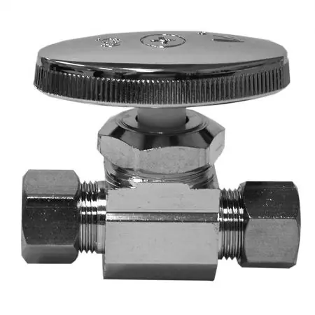 JONES STEPHENS S10323 3/8OD X 3/8OD CHR STR SPLY STOP - LEAD FREE