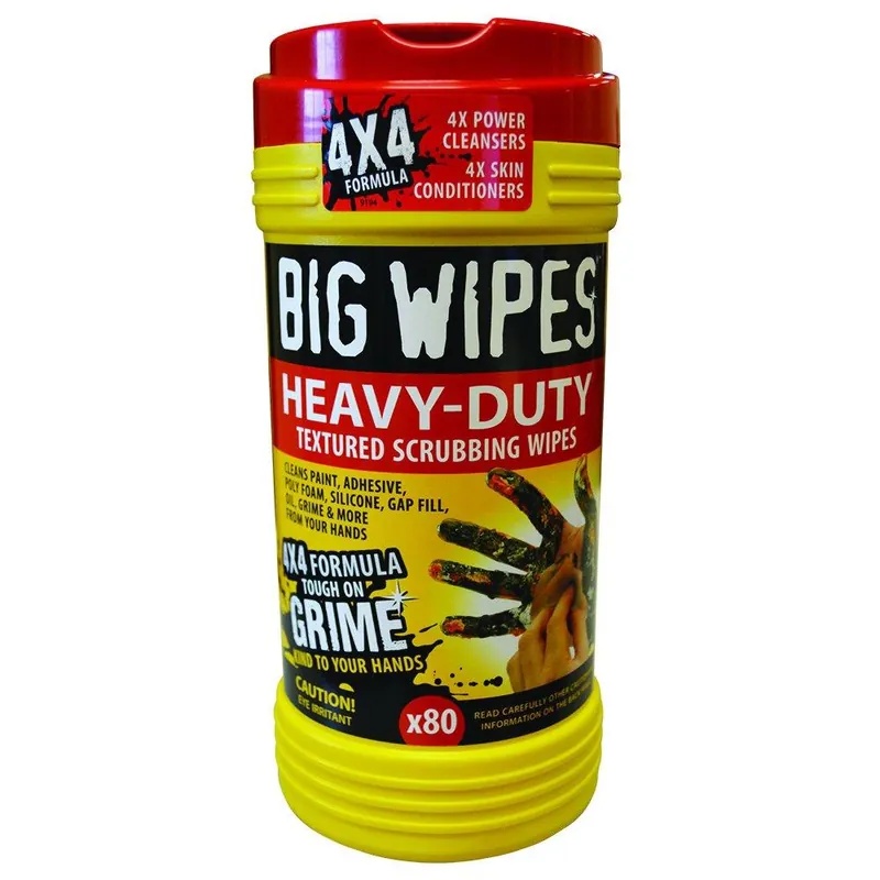 Jones Stephens B05050 Big Wipes Heavy Duty 80 Count Tub