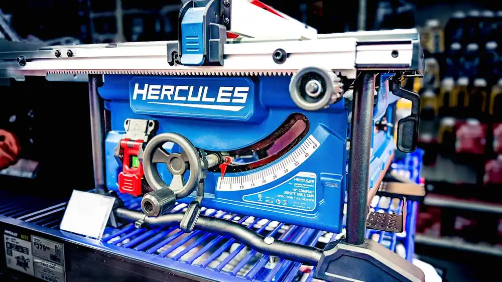 HERCULES 10 Compact Jobsite Table Saw with Rack and Pinion Fence