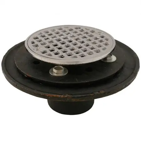 JONES STEPHENS CORP D60205 2 NH SHOWER DRAIN W/CP BRASS STR