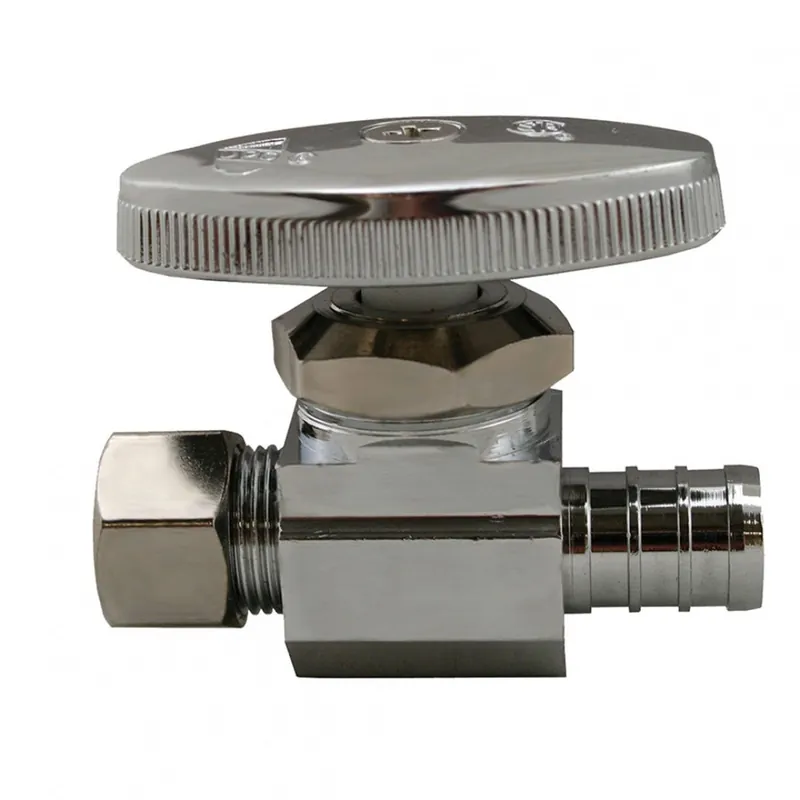 JONES STEPHENS S10315 1/2 PEX X 3/8 OD COMP QUARTER TURN STR STOP (LOW LEAD)