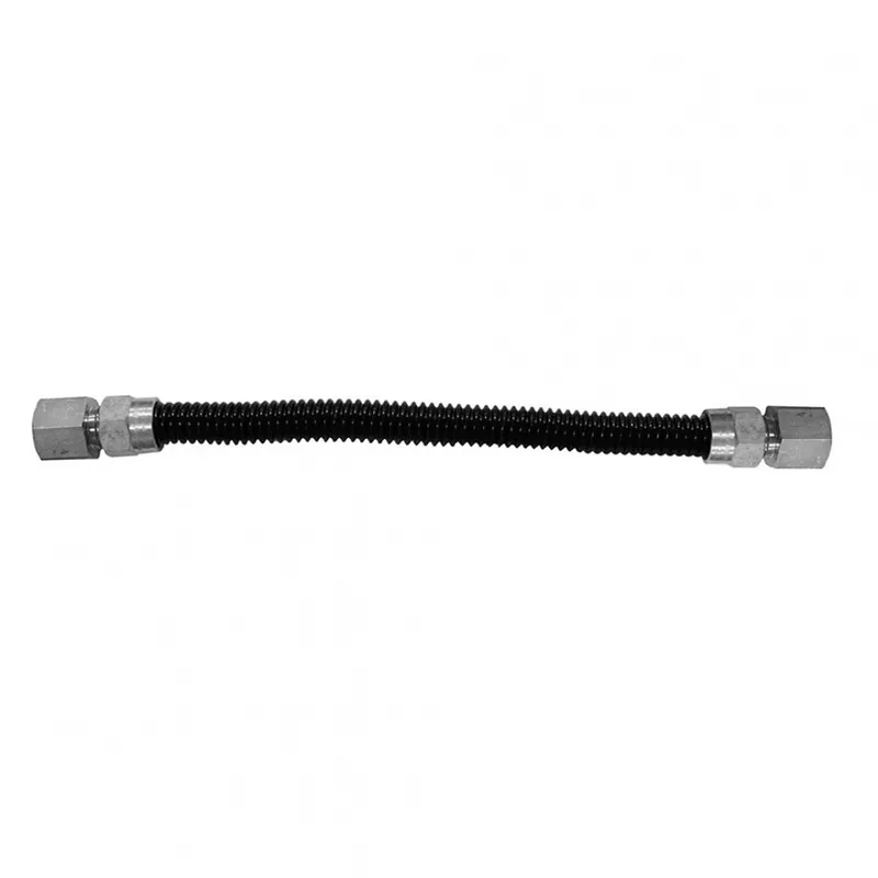 JONES STEPHENS CORP G73122 3/8 OD X 30 GAS CON 1/2FIP X 1/2FIP BLACK COATED