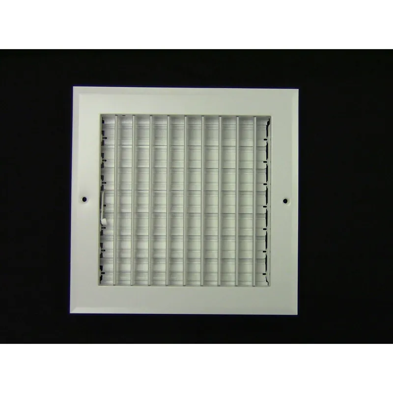 Metal-Fab MFASCA104W Aluminum Sidewall/Ceiling Register Adjustable 10 x 4