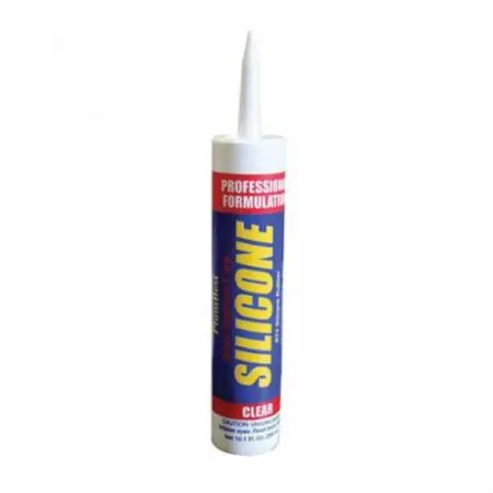 Jones Stephens J40208 Clear 100% Silicone Caulk 10.1 oz