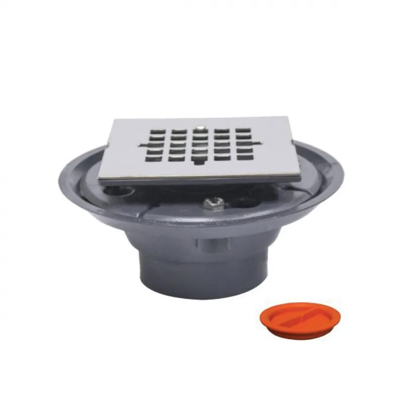 JONES STEPHENS CORP D50888TP 2X3 SHR DRN W/2 SPUD & 4-1/4 SS STAMPED SQ STR W/TEST PLUG