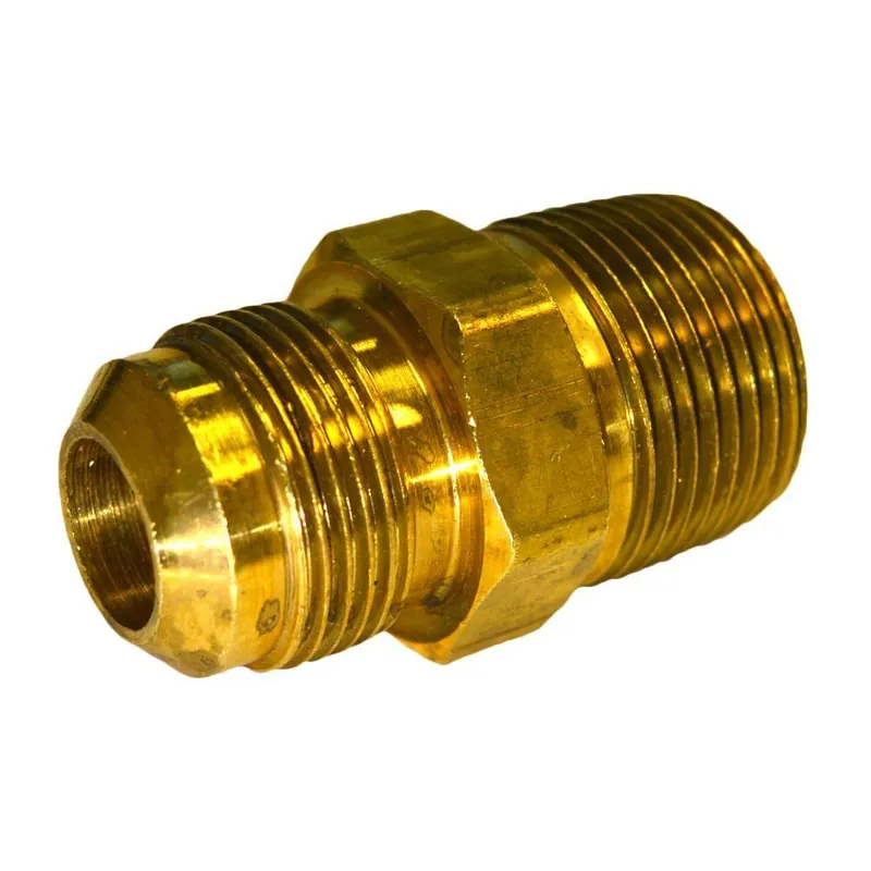 Jones Stephens F481012 5/8 x 3/4 in. Flared x MIP Reducing Brass Adapter