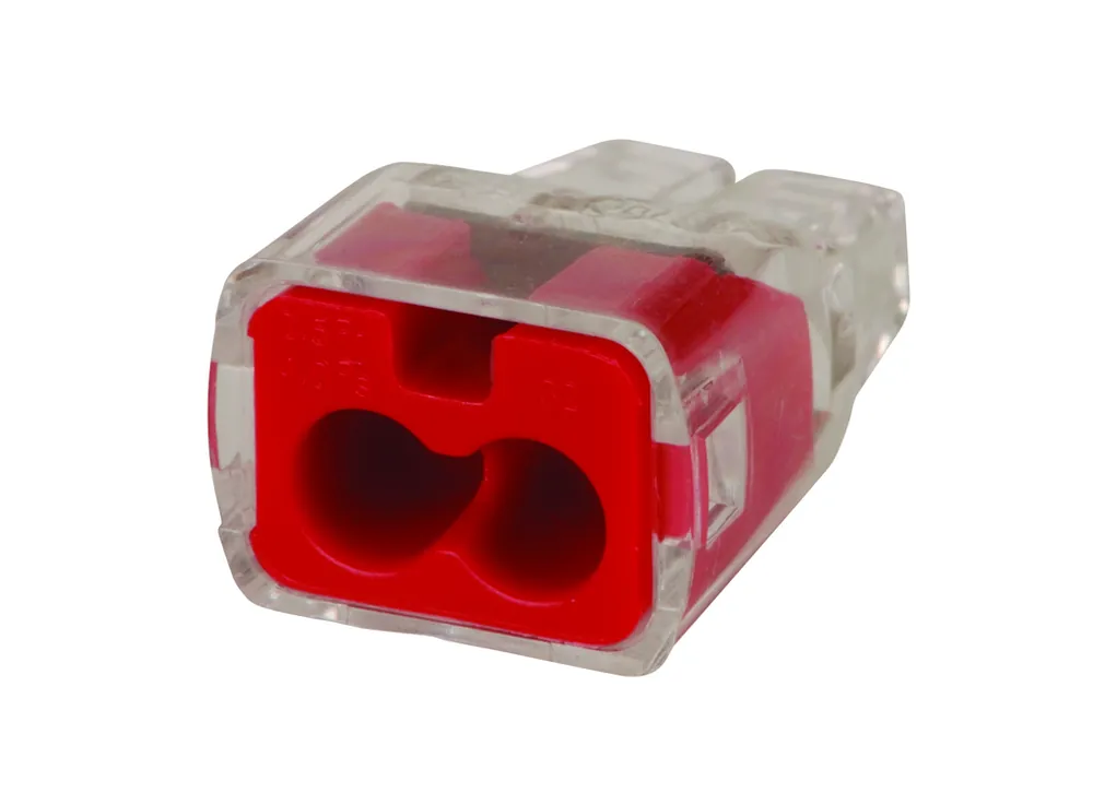 Ideal Industries 30-1032J Red 2-Port Push-In Wire Connector (Jar of 300)