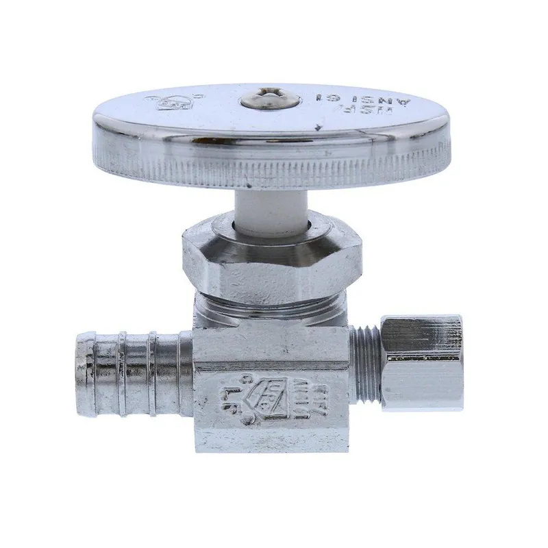 Jones Stephens S10412 1/2 x 1/4 in. Barbed x OD Compression Oval Straight Supply Stop Valve