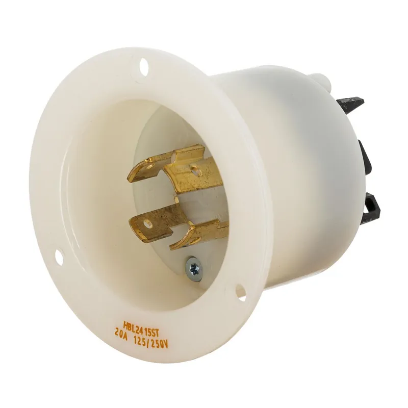 Hubbell Wiring HBL2415ST LKG FLG-INLT 20A 125/250V