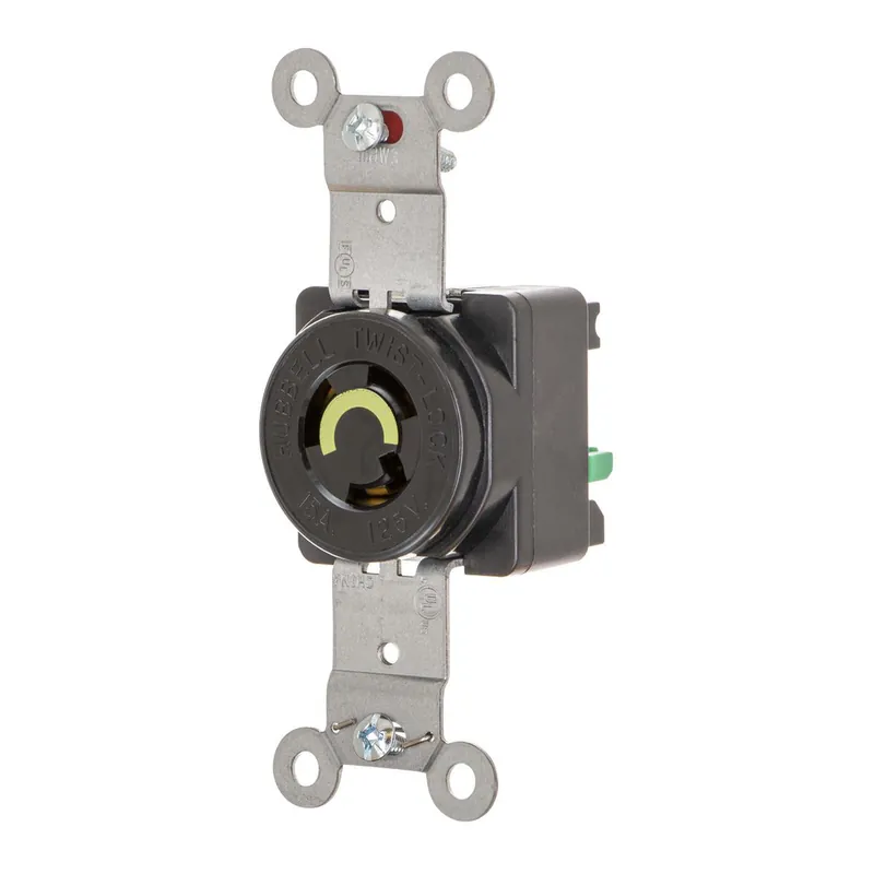Hubbell Wiring Device-Kellems HBL4710ST HWDK HBL4710ST LKG SGL RCPT 15A 12