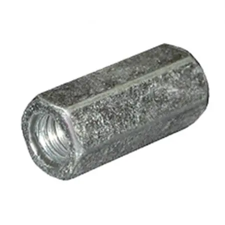 JONES STEPHENS CORP R60002 3/8 X 1 3/4 HEX ROD COUPLIN NUT