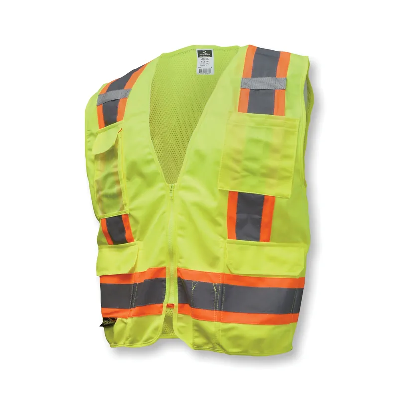 Radians SV6GL 2-Tone Surveyor Safety Vest L Hi-Viz Green