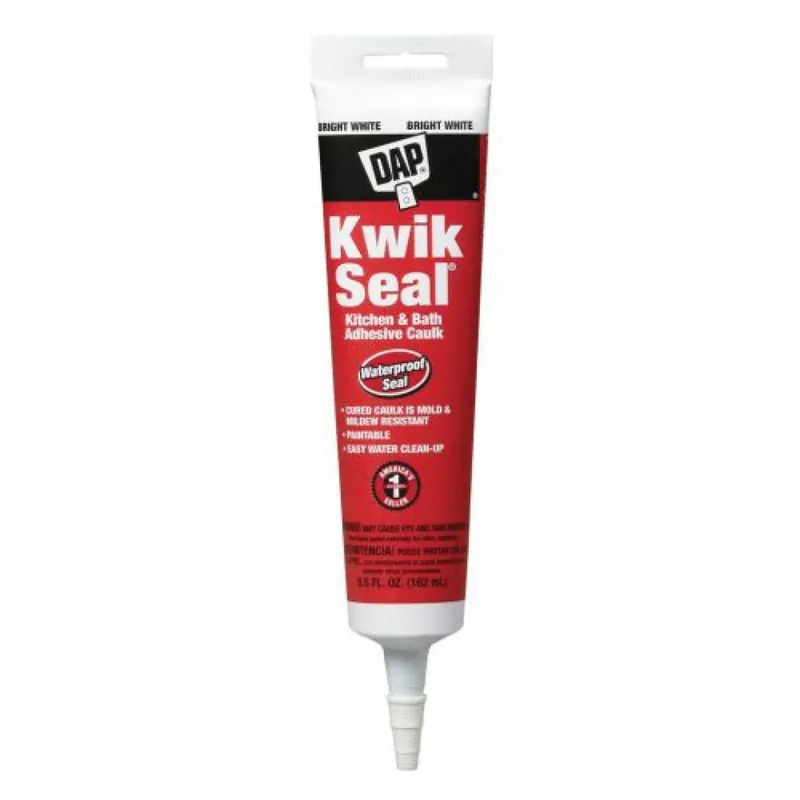 Jones Stephens DAP18001 DAP KWIK SEAL White Tub & Tile Adhesive Caulk 5.5 oz