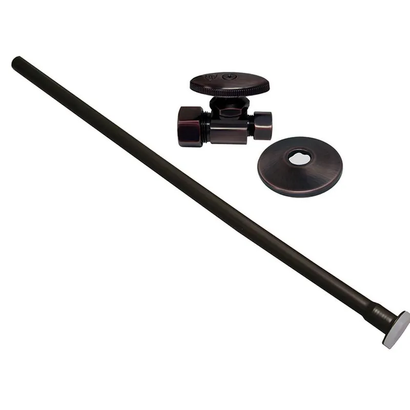 Jones Stephens S1037RB Toilet 3/8 in x 5/8 in. x 20 in. Angle Supply Kit in Oil Rubbed Bronze