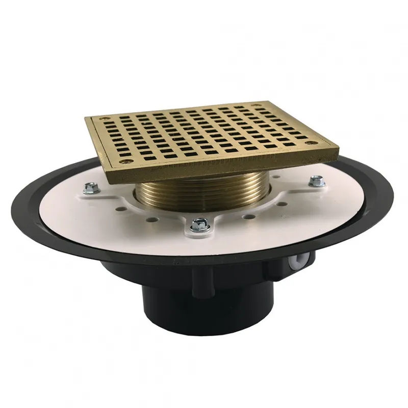 Jones Stephens D50076 3 PVC HD FLR DRN W/6 SQ NB STR & SPUD
