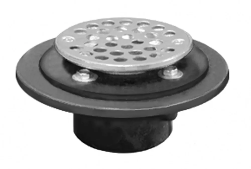 Jones Stephens D60201 2 IC Shower Drain W/CP Brass STR