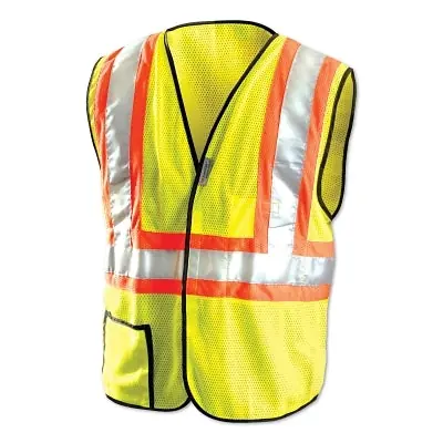 OccuNomix LUX-SSCOOL2-YXL Premium Mesh Two-Tone Safety Vest X-Large Replacement MPN
