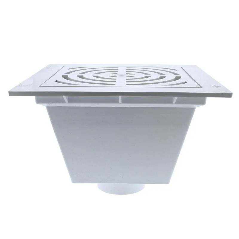 Jones Stephens S59062 2 x 3 in. PVC Pipe Fit Floor Sink with Full Top Grate and Dome Bottom Grate