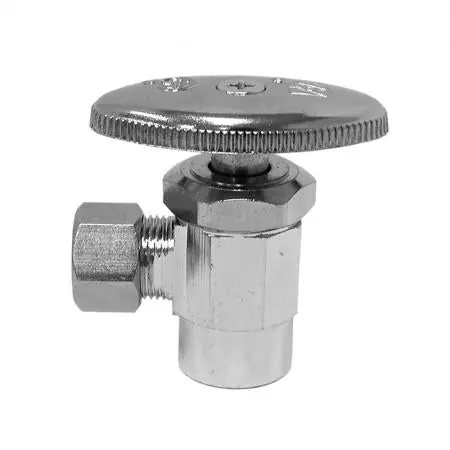 JONES STEPHENS S10325 1/2SWT X 3/8OD CHR ANGLE SPLY STOP - LEAD FREE