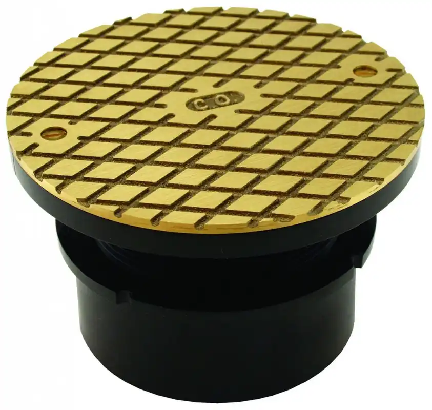 Jones Stephens C59002 4 ABS ADJ FLOOR CLNOUT W/BRASS COVER