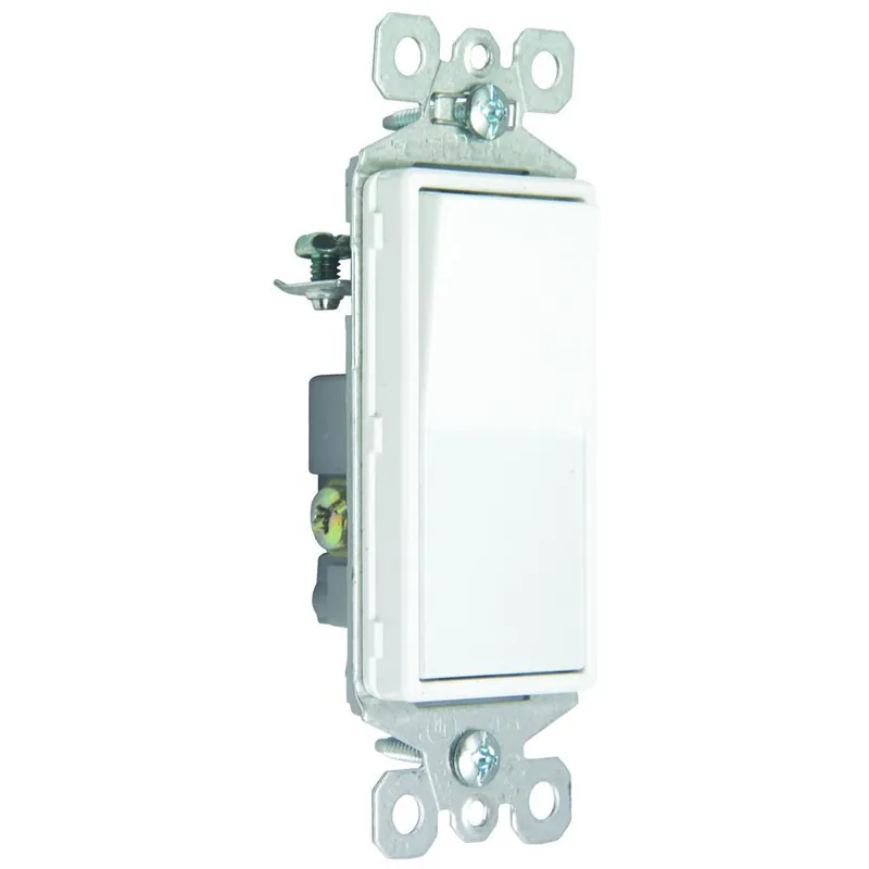 Pass & Seymour TM873SW 3-Way Combination Self-Grounding Decorator Switch 120/277 VAC