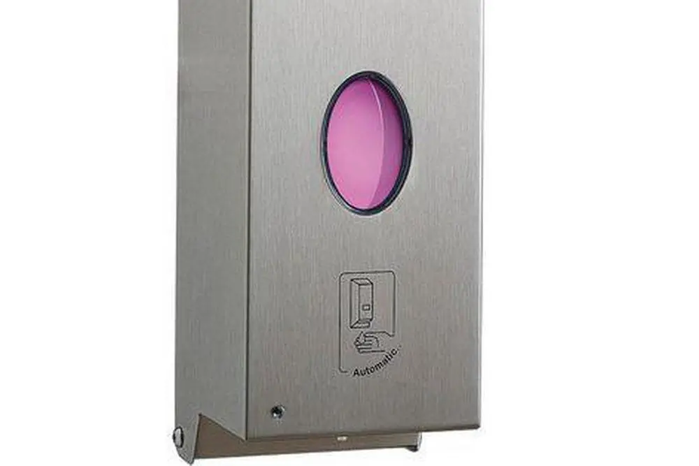 Bobrick B-2012 Wall Mounted Stainless Steel Soap Dispenser in Satin