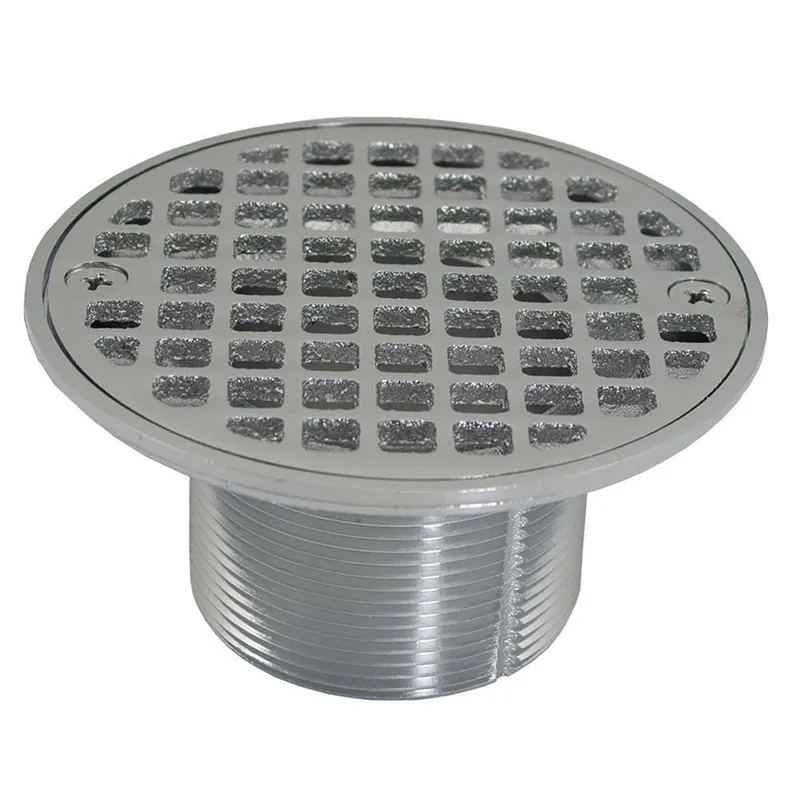 Jones Stephens D60981 2 In. IPS Metal Round Strainer in Chrome Plated