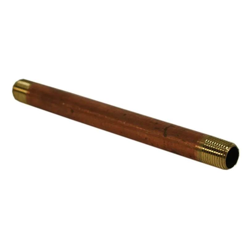 Jones Stephens N20006 1/8 x 4 in. Threaded Red Brass Pipe Nipple