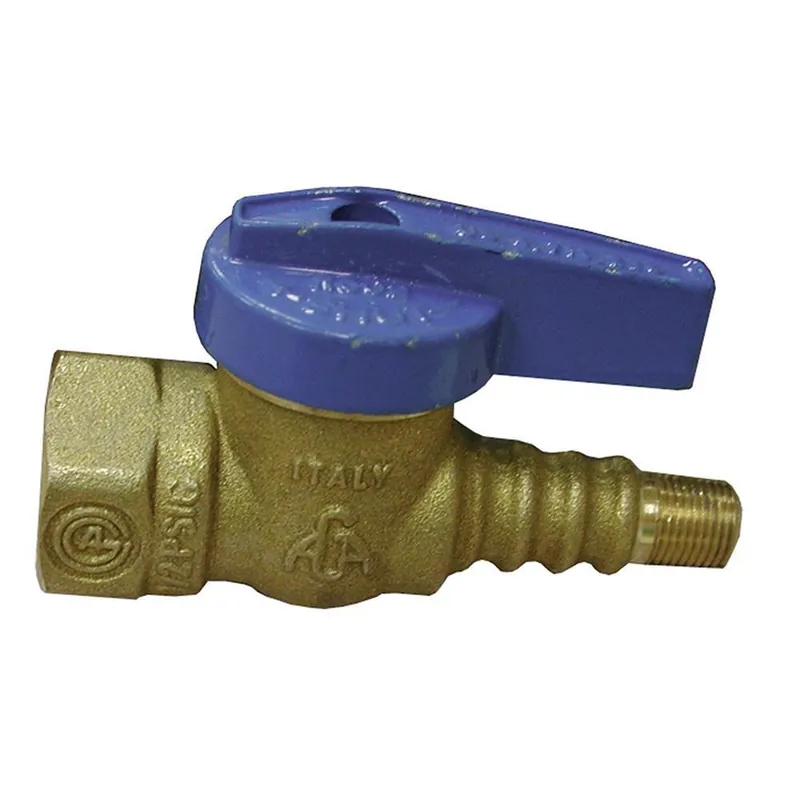 Jones Stephens B69121 1/2 x 1/8 in. Forged Brass FIPT x MIPT Lever Handle Gas Ball Valve