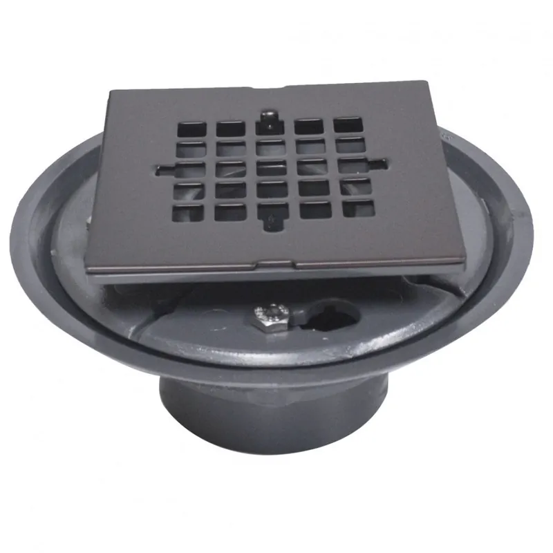 JONES STEPHENS CORP D5088RB 2X3 SHOWER DRAIN W/2 SPUD & RB STAMPED SQ STR