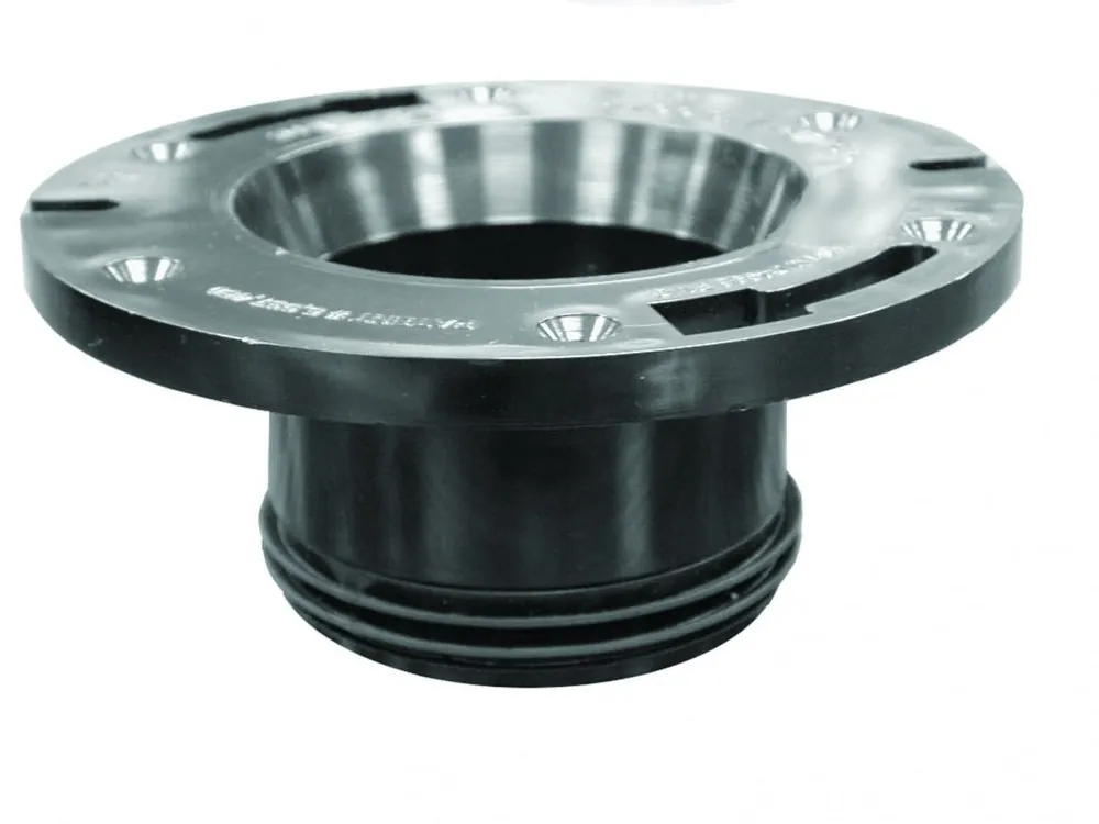 JONES STEPHENS CORP C4743A 4X3 BLACK TWO FINGER CLOSET FLANGE