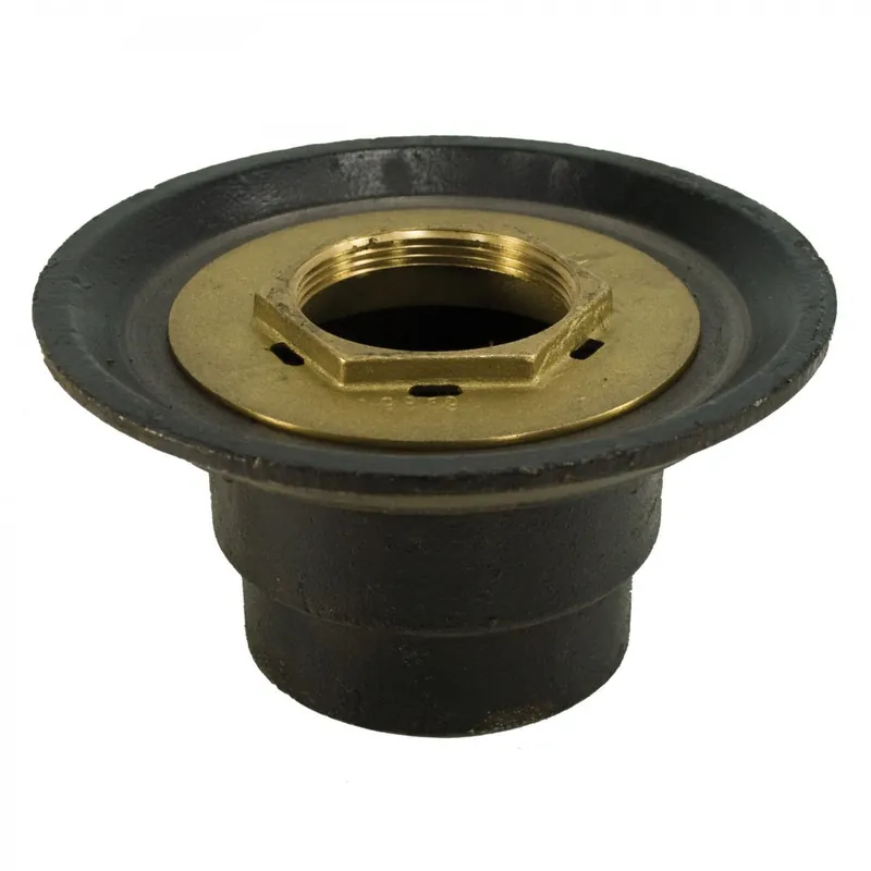 Jones Stephens D61802 2 IC CI Drain W/Brass Clamping Ring