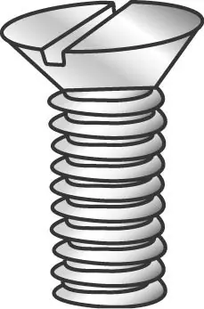Minerallac 50124J Machine Screw 6-32 x 1-1/2 Zinc Plated