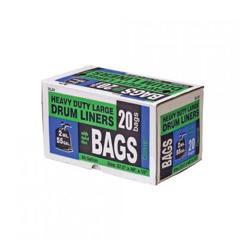 JONES STEPHENS G02050 55 GAL DRUM LINERS 20 PER BOX