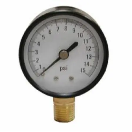 JONES STEPHENS G61015 15 PSI 2-1/2 PRESSURE GAUGE