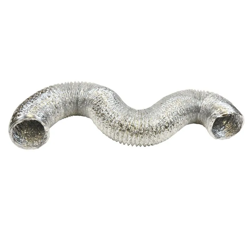 Jones Stephens D04059 4 in. x 8 ft. Silver Uninsulated Flexible Air Duct